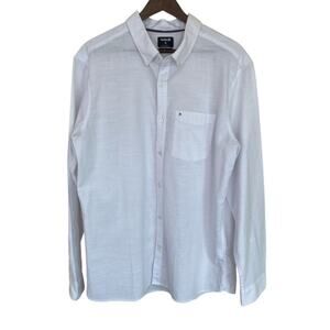 Hurley White Long Sleeve Button Down Shirt - XL